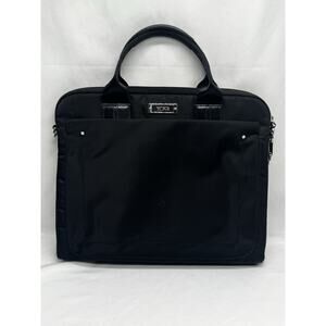 Tumi Voyageur Macon Laptop Bag Black No Shoulder Crossbody Executive Office Work